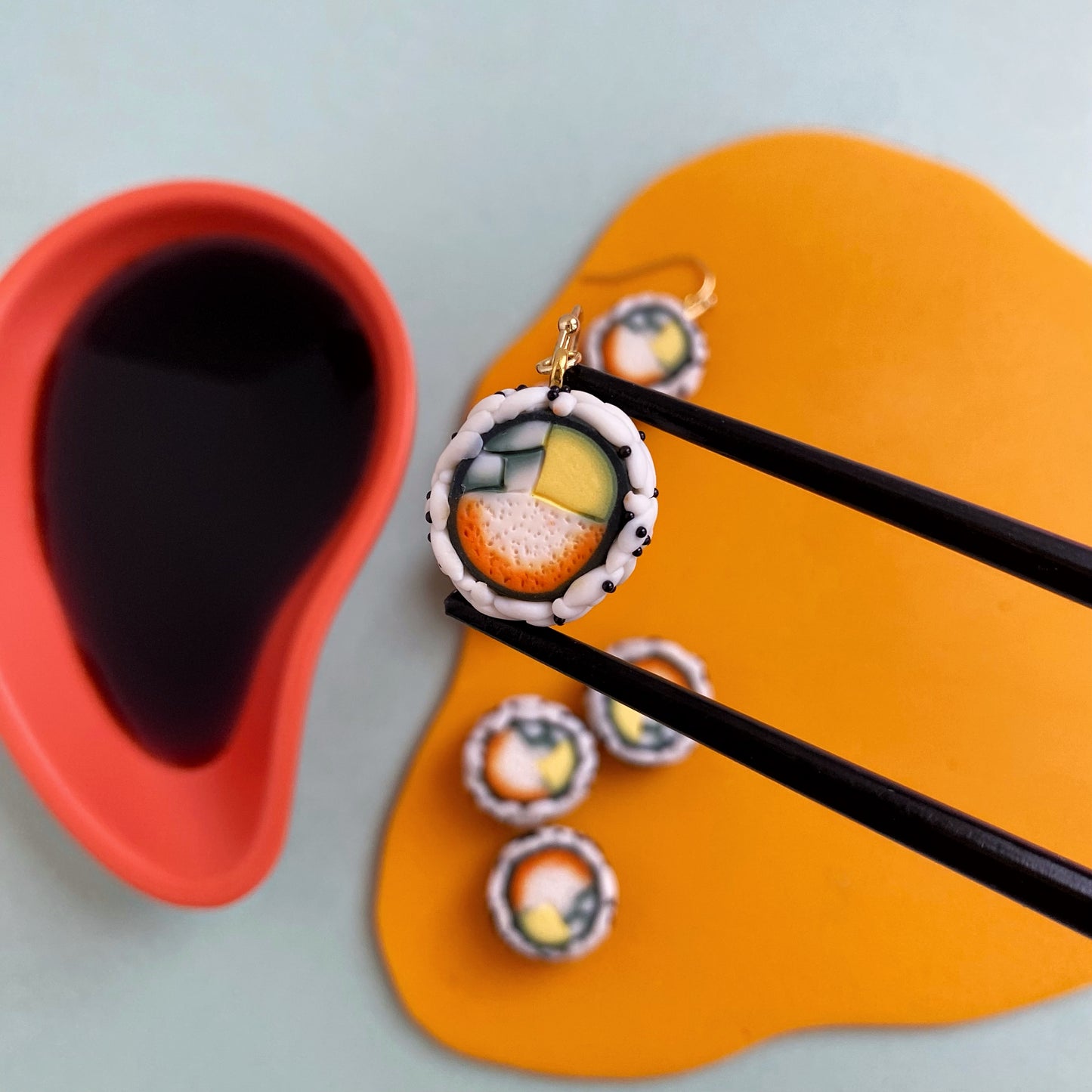 California Roll Sushi Earrings