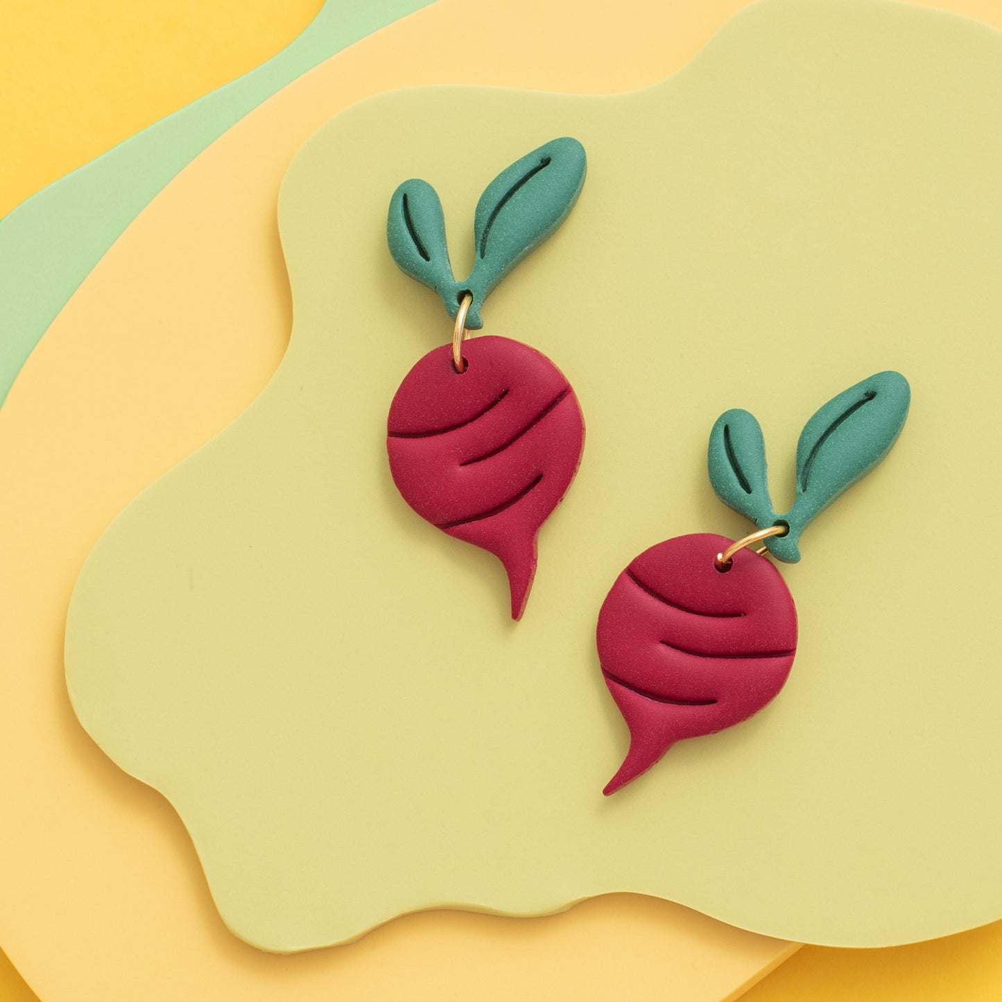 Beet Earrings