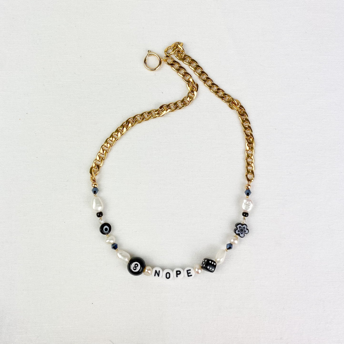 Nope 8 Ball Necklace