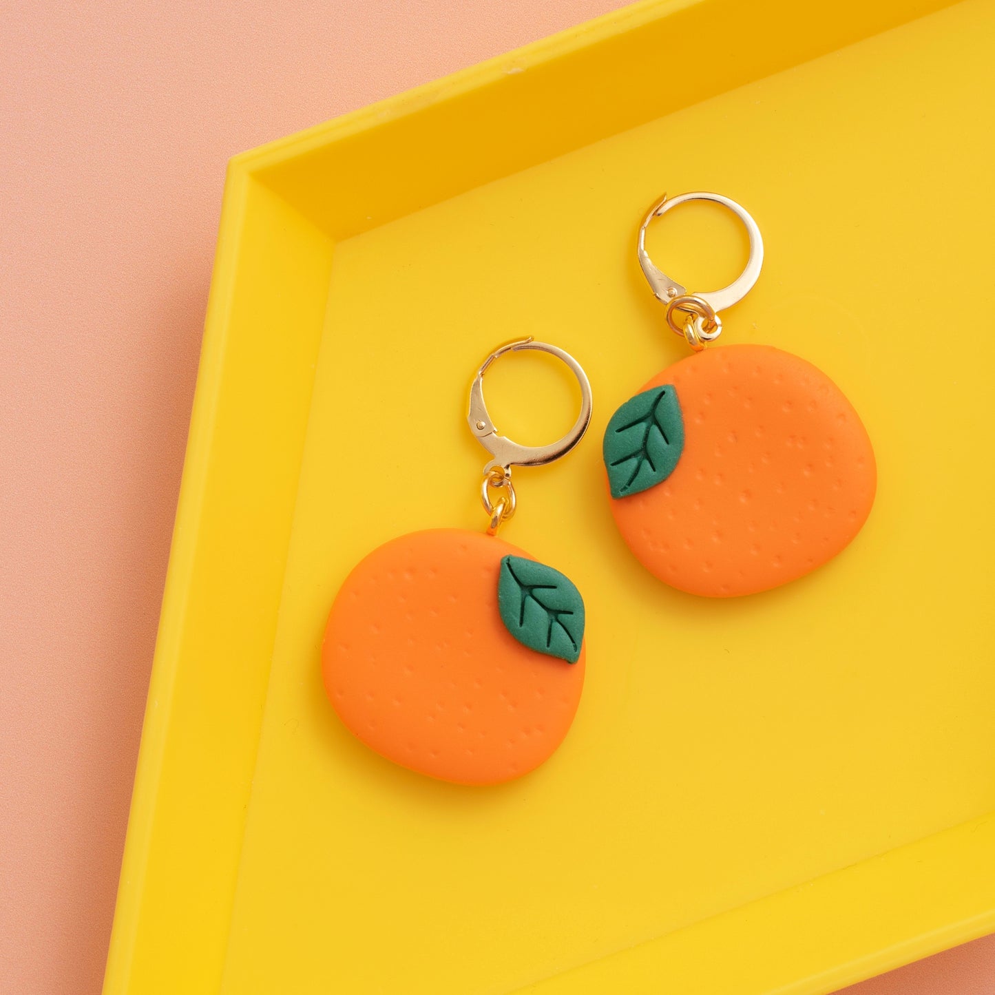 Orange Earrings